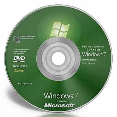 Windows 7 Home Basic 7600 x86-x64 ru-RU Game